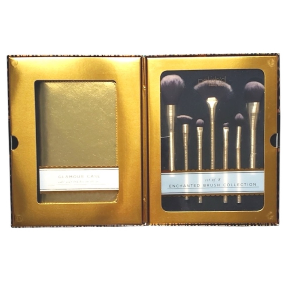 Polish'd Set of 8 Brush Collection & Glamour Case